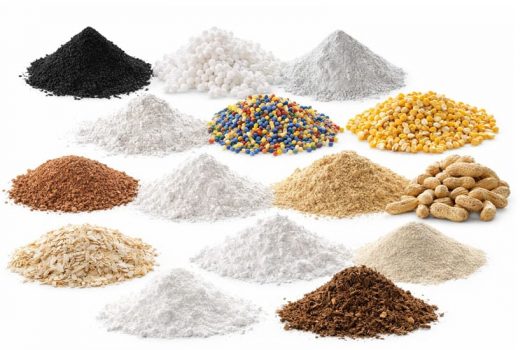 dry bulk solids Bridge Breaker® Flow Aid is typically used with dry bulk solids that are prone to compaction